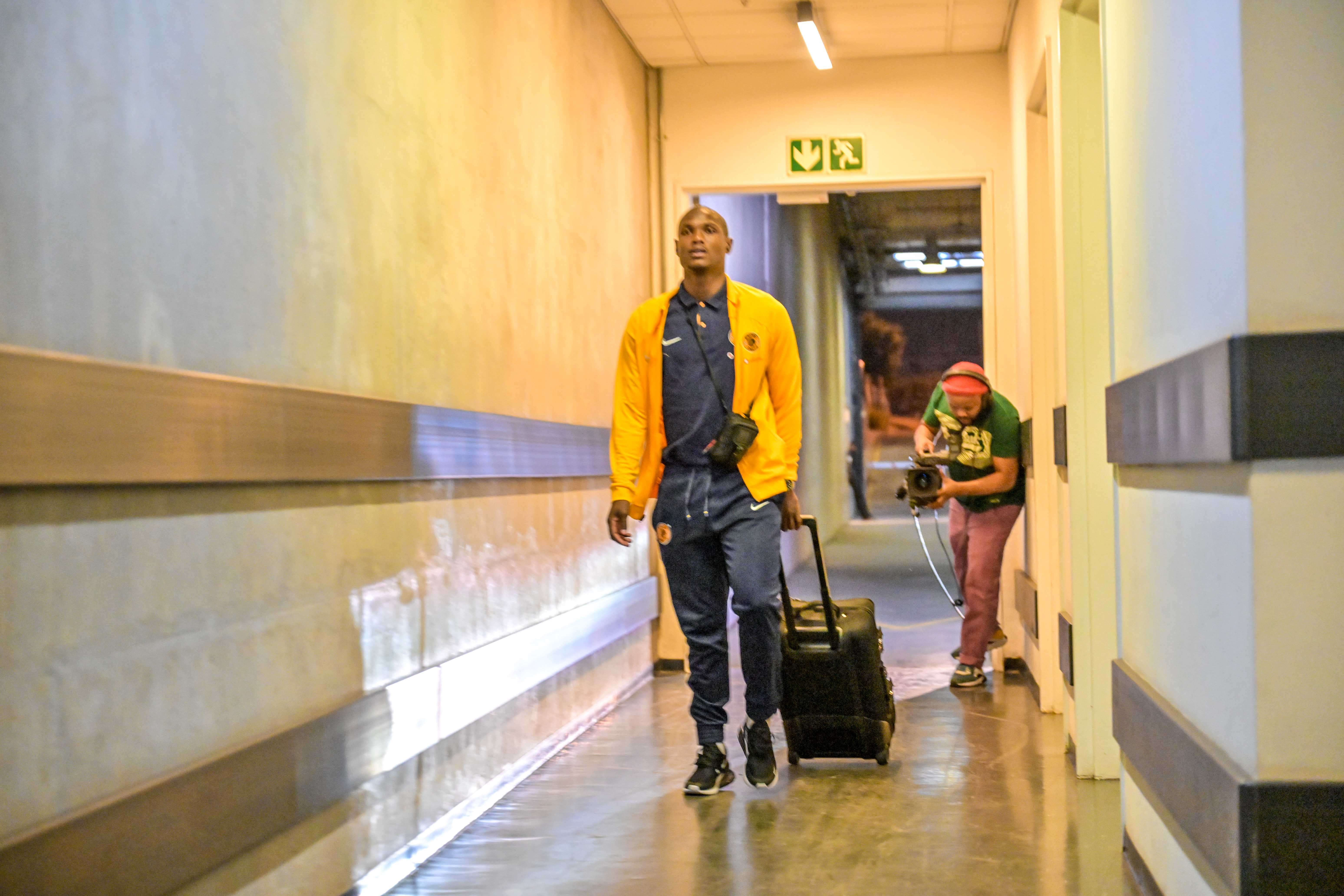 Kaizer Chiefs centre Back Njabulo Ngcobo arriving at the stadium during the Dstv Premier match against SuperSport United at FNB Stadium