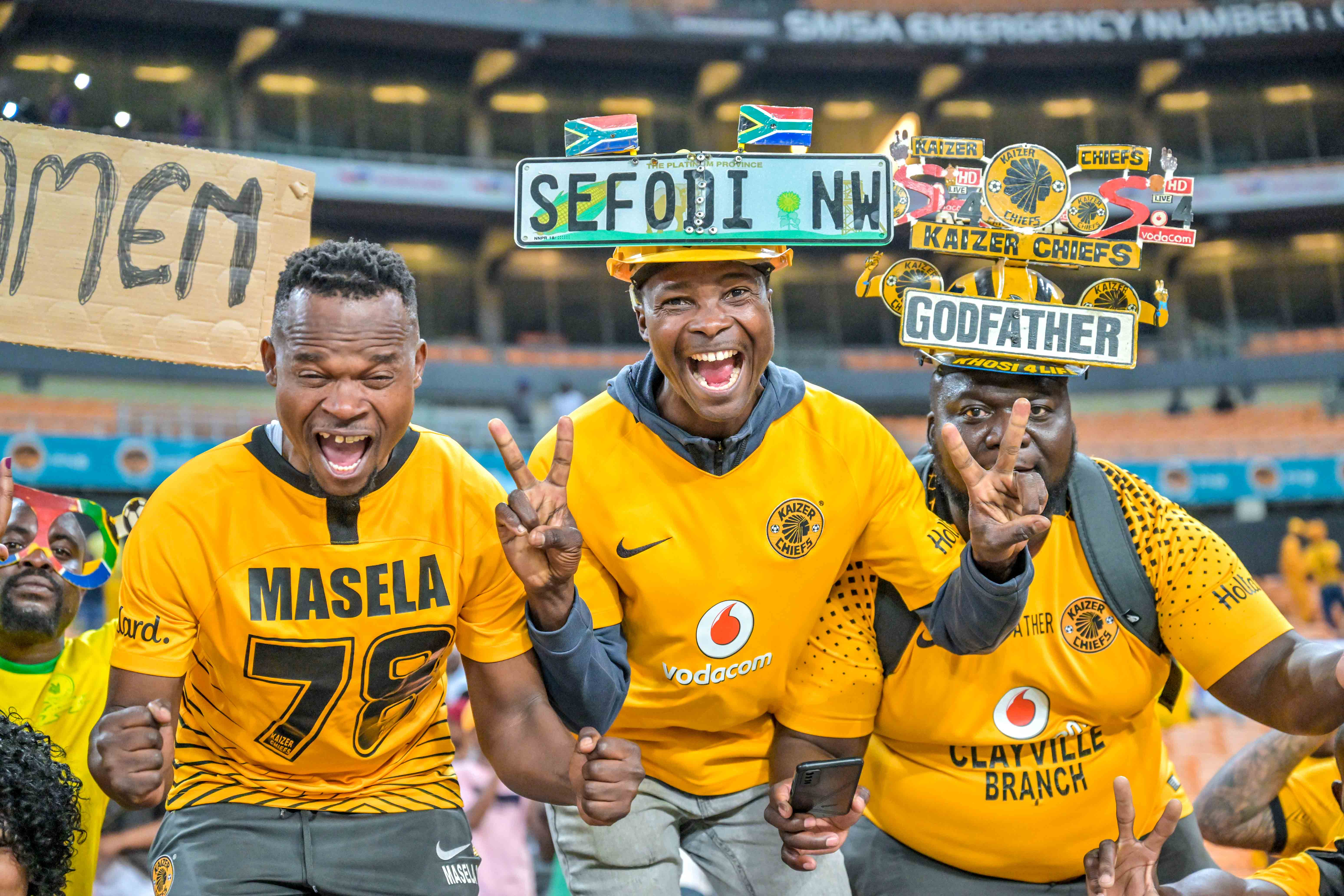 Kaizer Chiefs Supporters in Dstv Premier clash at FNB Stadium against SuperSport United