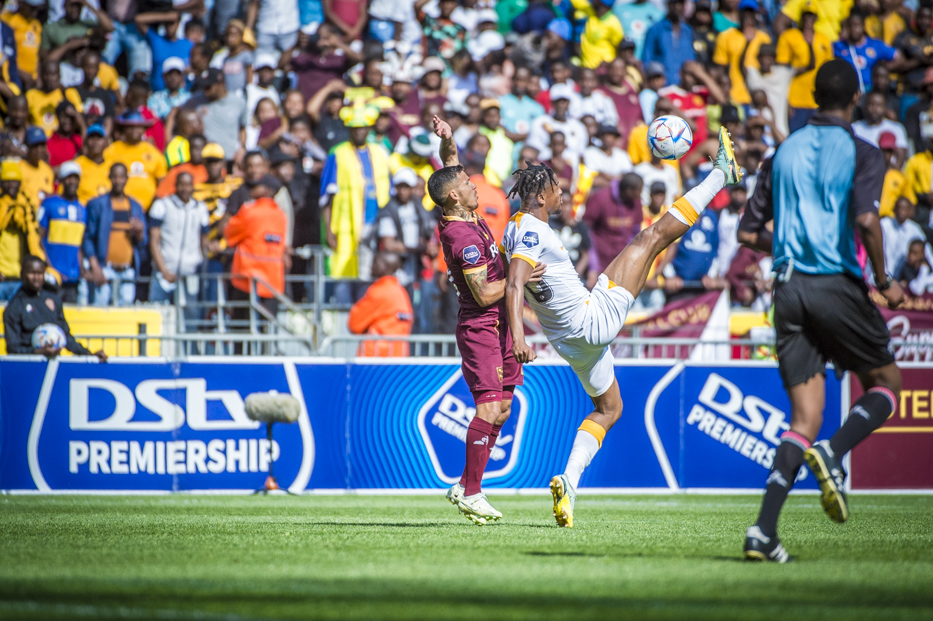 Kaizer Chiefs defender Siyabonga Ngezana durning DStv Primer Match against Stellenbosch F.C